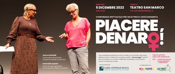 locandina dell'evento Piacere, Denaro